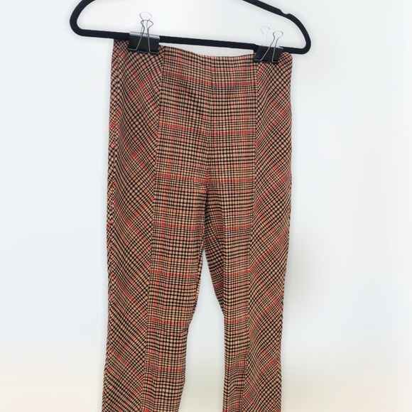 Free People Flyin High Plaid High Rise Skinny Pant - Picture 6 of 8